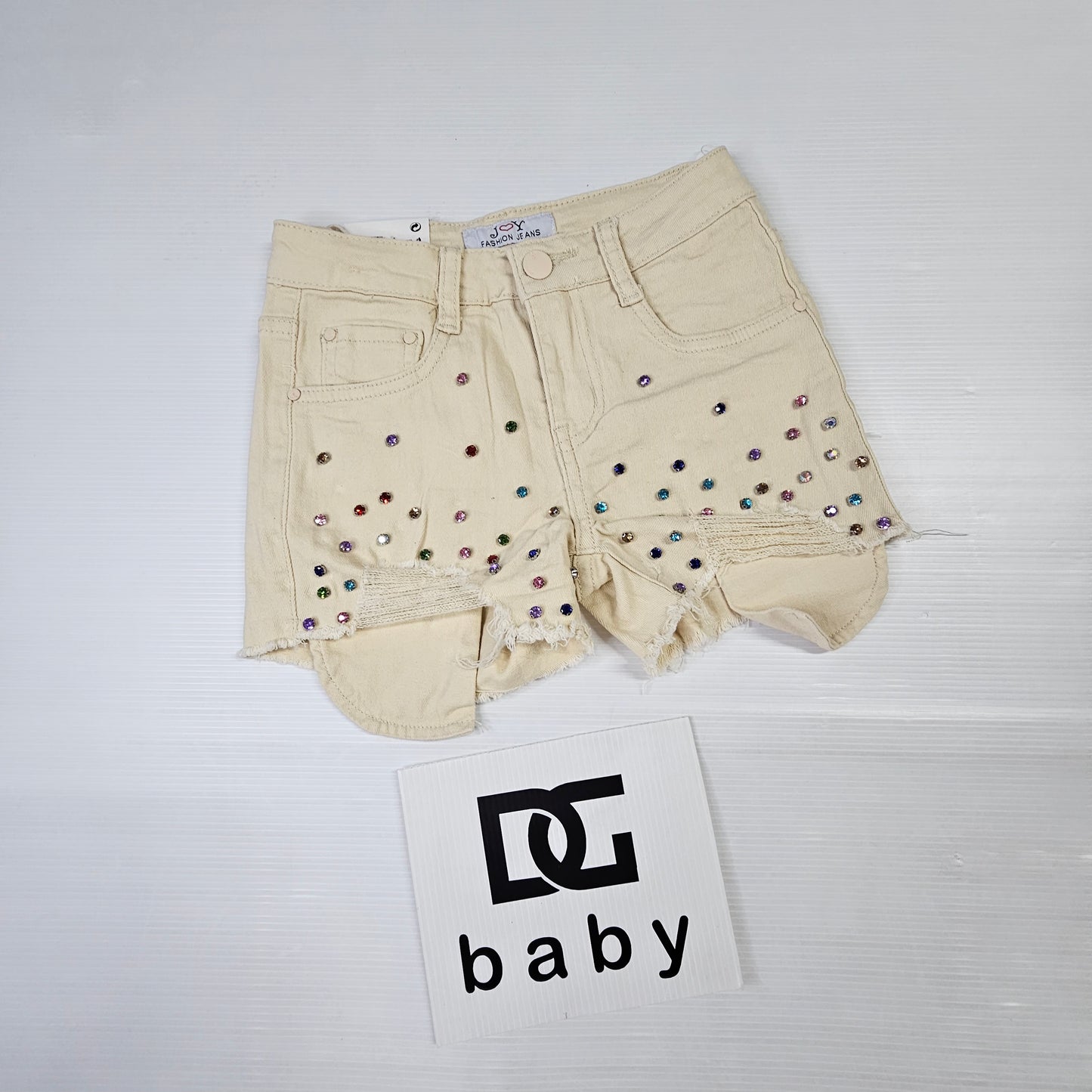 pantaloncino jeans STRASS COLORATI