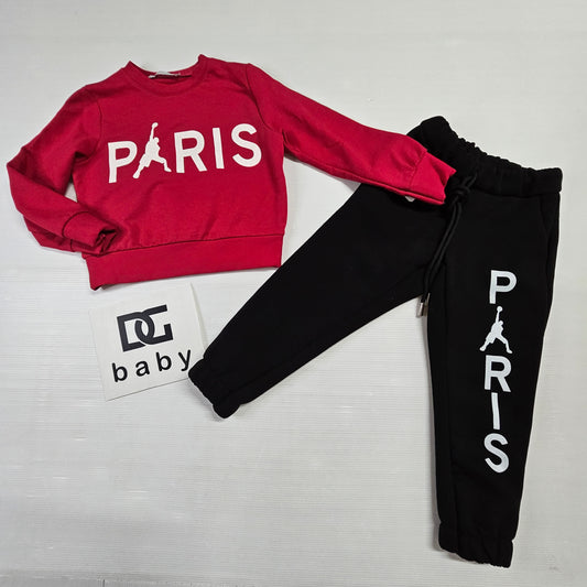 completo bambina PARIS RED