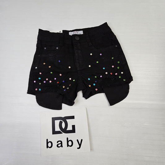 pantaloncino jeans STRASS COLORATI