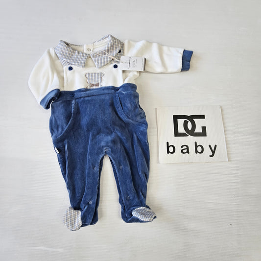 salopette/tutina neonato 2140/30 ciniglia